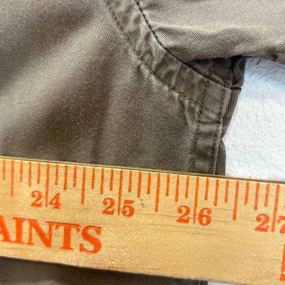 Old Chicago Pizza Restaurant Mens XL Khaki Button-Up Shirt Gear For Sports - Picture 6 of 6